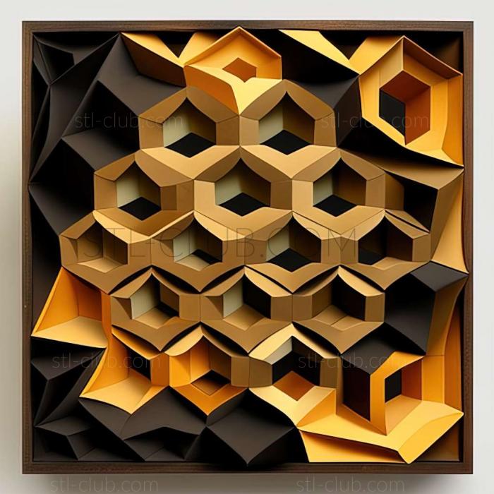 3D model Victor Vasarely (STL)